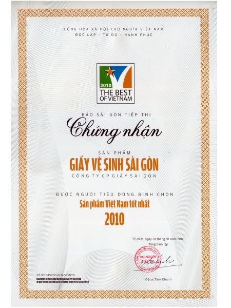 Danh hiệu Sản phẩm Việt Nam tốt nhất 2010